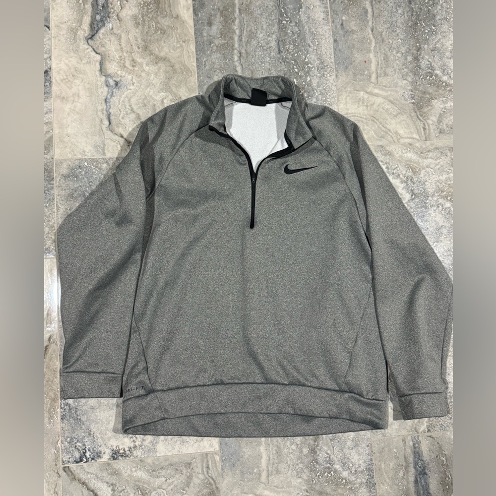 Nike Gray Quarter-Zip Sweatshirt